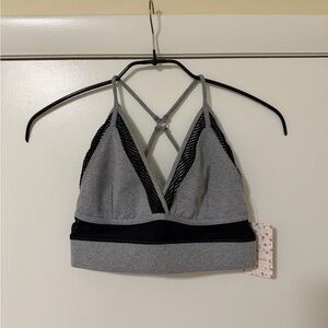 Free People Gray Sports Bralette